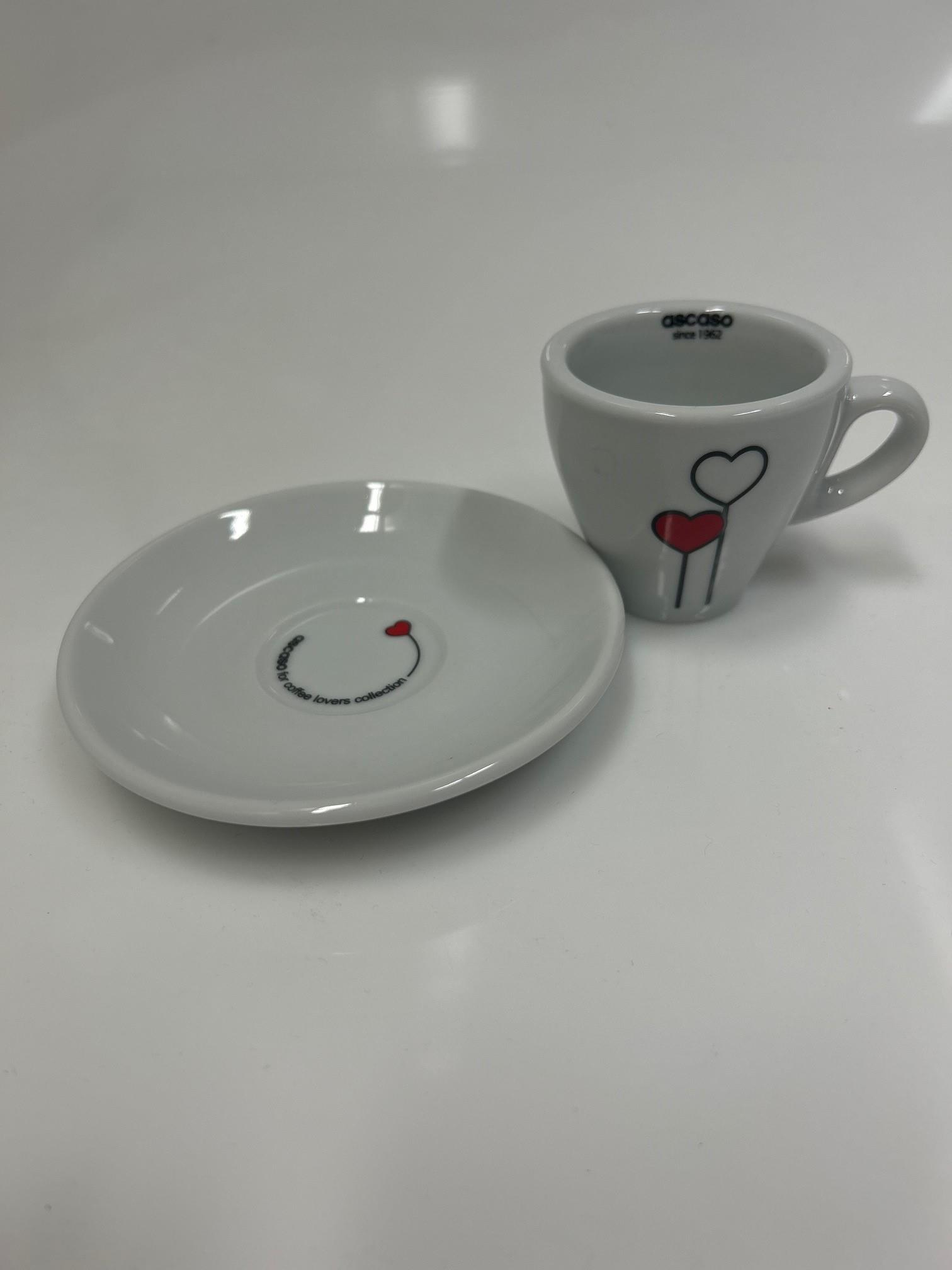 asc Espressotassen Herzen 6er Pckg. - V.6777