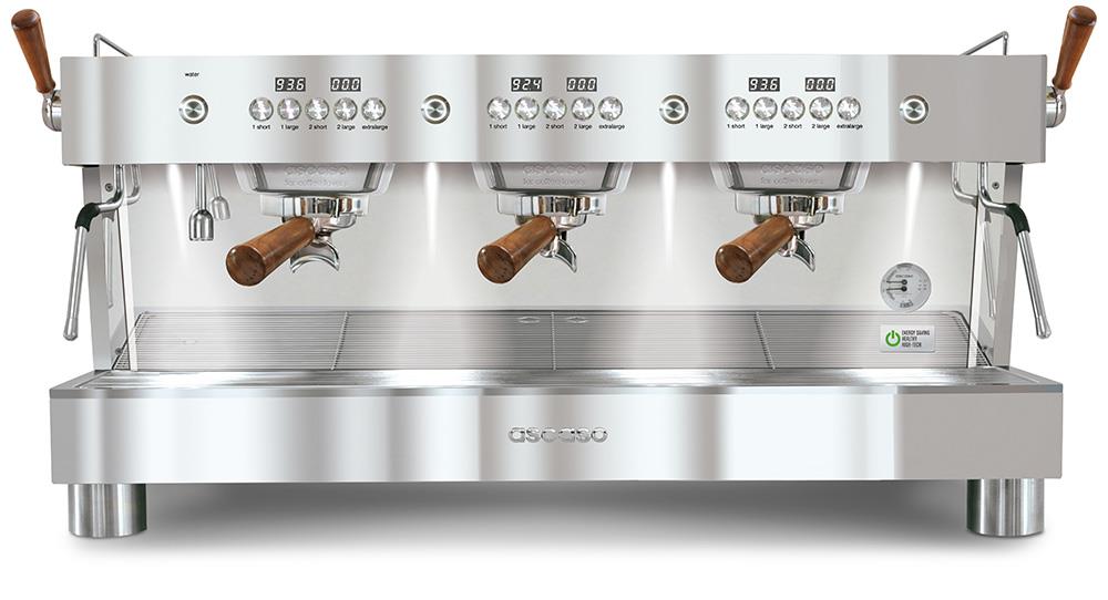 asc BARISTA T PLUS 3 GR INOX/HOLZ 230V/380V 2F - BT..23